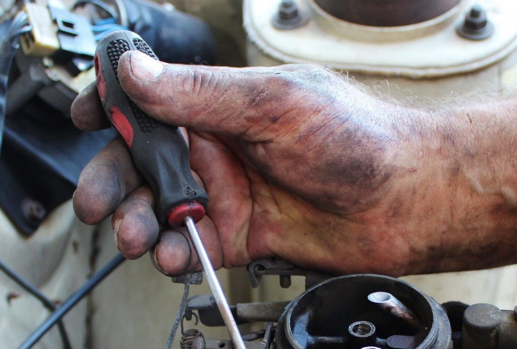 Mechanic hands